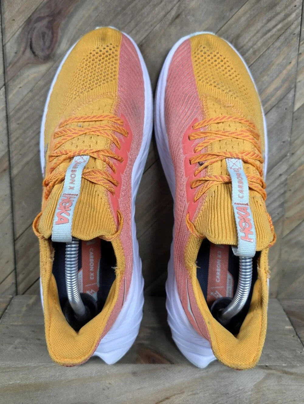 Hoka Carbon X 3 Mens Athletic Running Shoes Size 10 D Radiant Yellow 1123192